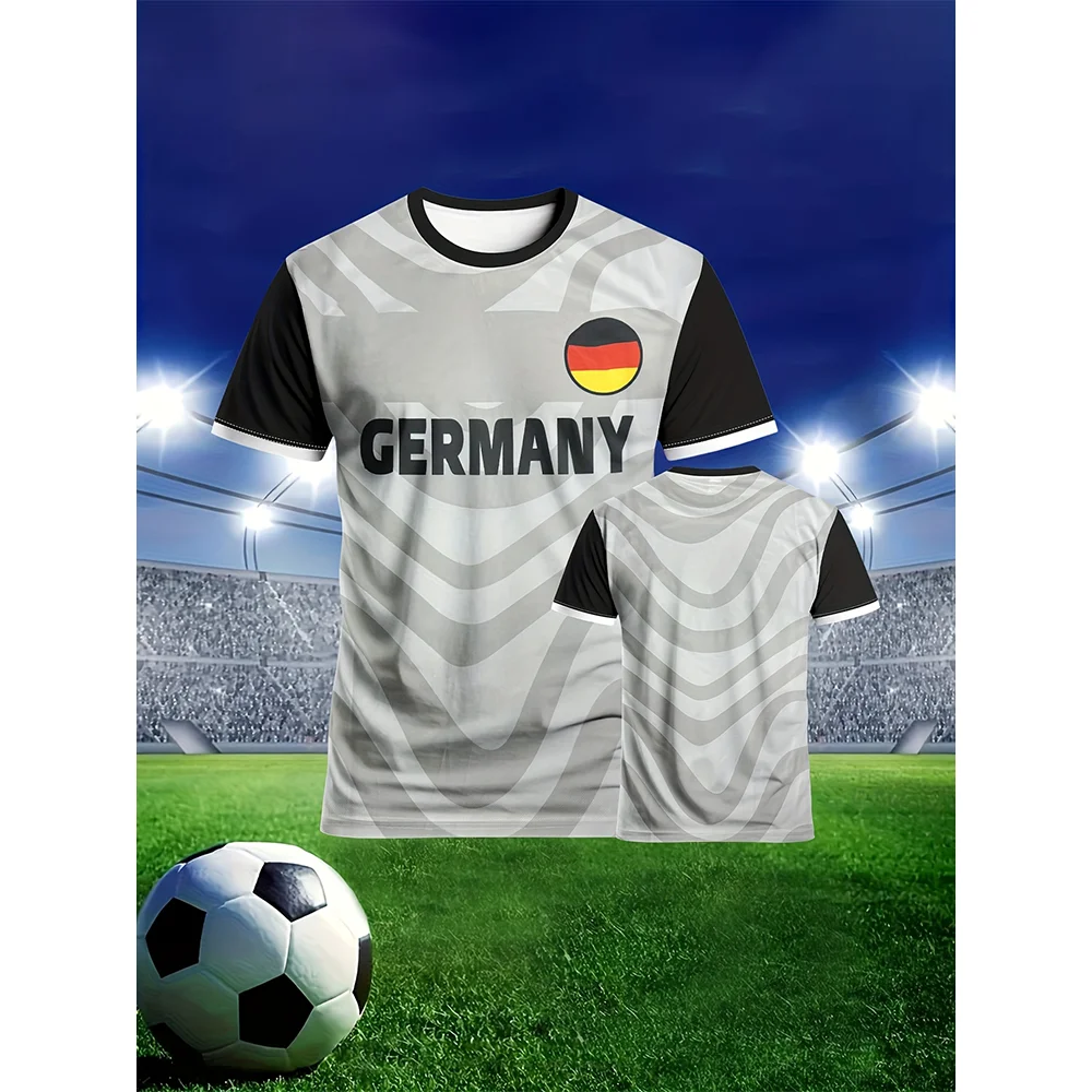 Youth Football Training Jersey Short-Sleeved Round-Neck Summer Sports And Casual Wear Outdoor Activities Oversized T-Shirt
Youth Football Training Jersey Short-Sleeved Round-Neck Summer Sports And Casual Wear Outdoor Activities Oversized T-Shirt