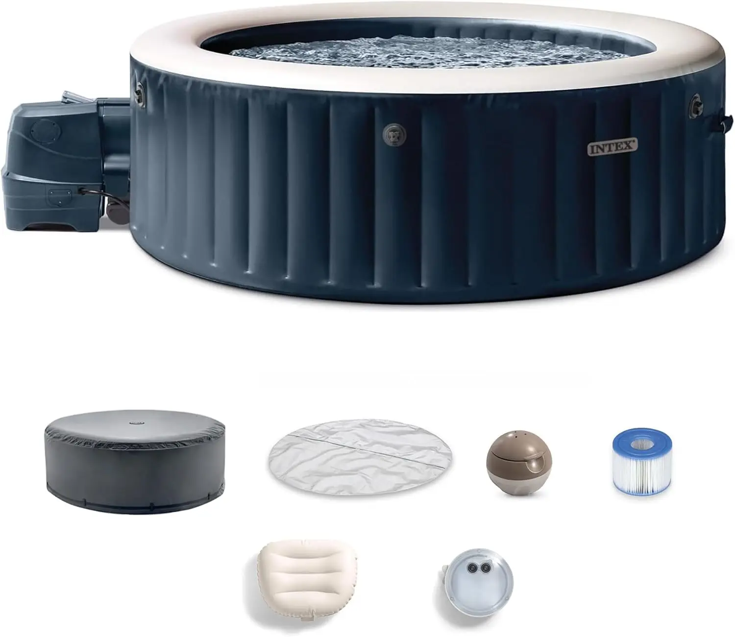 PureSpa Plus 6 Person Round Inflatable Hot Tub, Bubble Massage Spa Set, Energy Efficient & Saltwater Compatible (Cell Not Includ
PureSpa Plus 6 Person Round Inflatable Hot Tub, Bubble Massage Spa Set, Energy Efficient & Saltwater Compatible (Cell Not Includ