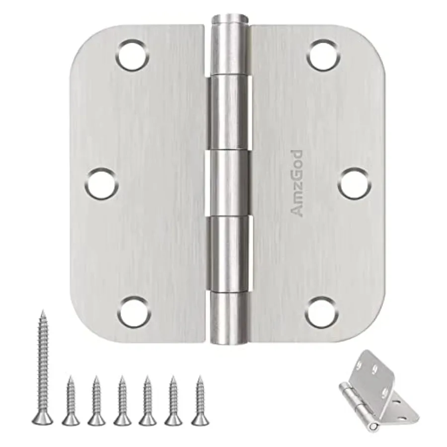 Door Hinges - 4 Door Hinges.5 Inch Rounded Interior Door Hinge with 5/8" Radius - Flat Iron Residential Standard/ Inch Silver D
Door Hinges - 4 Door Hinges.5 Inch Rounded Interior Door Hinge with 5/8" Radius - Flat Iron Residential Standard/ Inch Silver D
