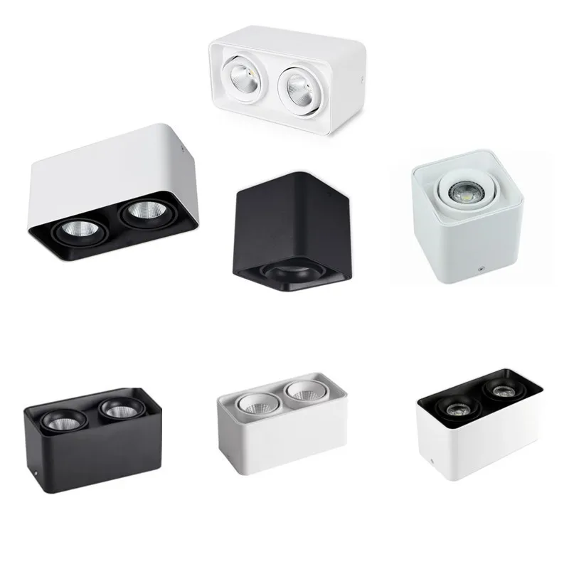 Square Dimmable LED Wall Mounted Downlight 9W 12W 15W COB Spot light Single/Double Head Ceiling Lamp Surface Mounted Down light
Square Dimmable LED Wall Mounted Downlight 9W 12W 15W COB Spot light Single/Double Head Ceiling Lamp Surface Mounted Down light