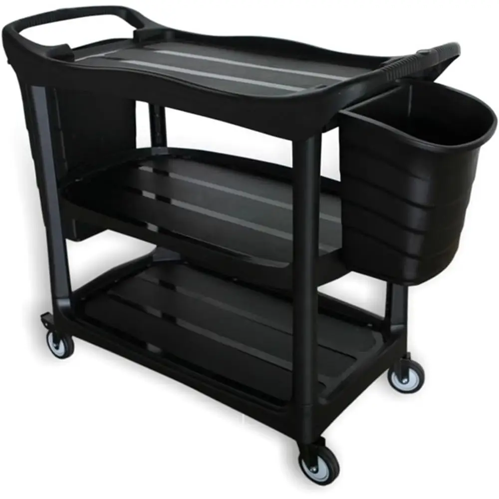Restaurant Utility Trolley with Three Plastic Shelves for Hot Pot Service
Restaurant Utility Trolley with Three Plastic Shelves for Hot Pot Service