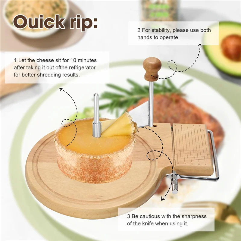 N04R Versatile Cheese Curler And Cutter With Wood Base, Adjustable For Perfect Cheese Slices
N04R Versatile Cheese Curler And Cutter With Wood Base, Adjustable For Perfect Cheese Slices