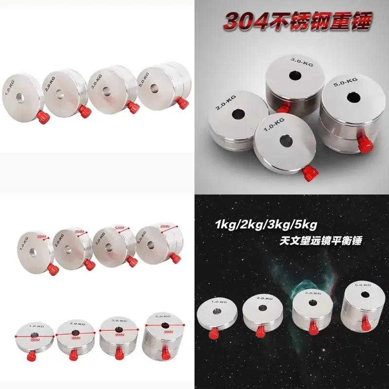 AP01 For Equator Instrument Xinda Ayton 304 Stainless Steel Balance Weight 1kg 2kg Star Trang Bear AM5 Telescope Accessories
AP01 For Equator Instrument Xinda Ayton 304 Stainless Steel Balance Weight 1kg 2kg Star Trang Bear AM5 Telescope Accessories