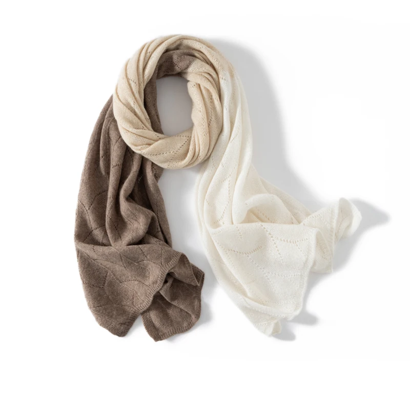 Women's 100% Cashmere Two-Color Cut-Out Scarf Shawl Multi-Functional Gradient Knitted Warmth Vest Couple's Neckwear for Winter
Women's 100% Cashmere Two-Color Cut-Out Scarf Shawl Multi-Functional Gradient Knitted Warmth Vest Couple's Neckwear for Winter