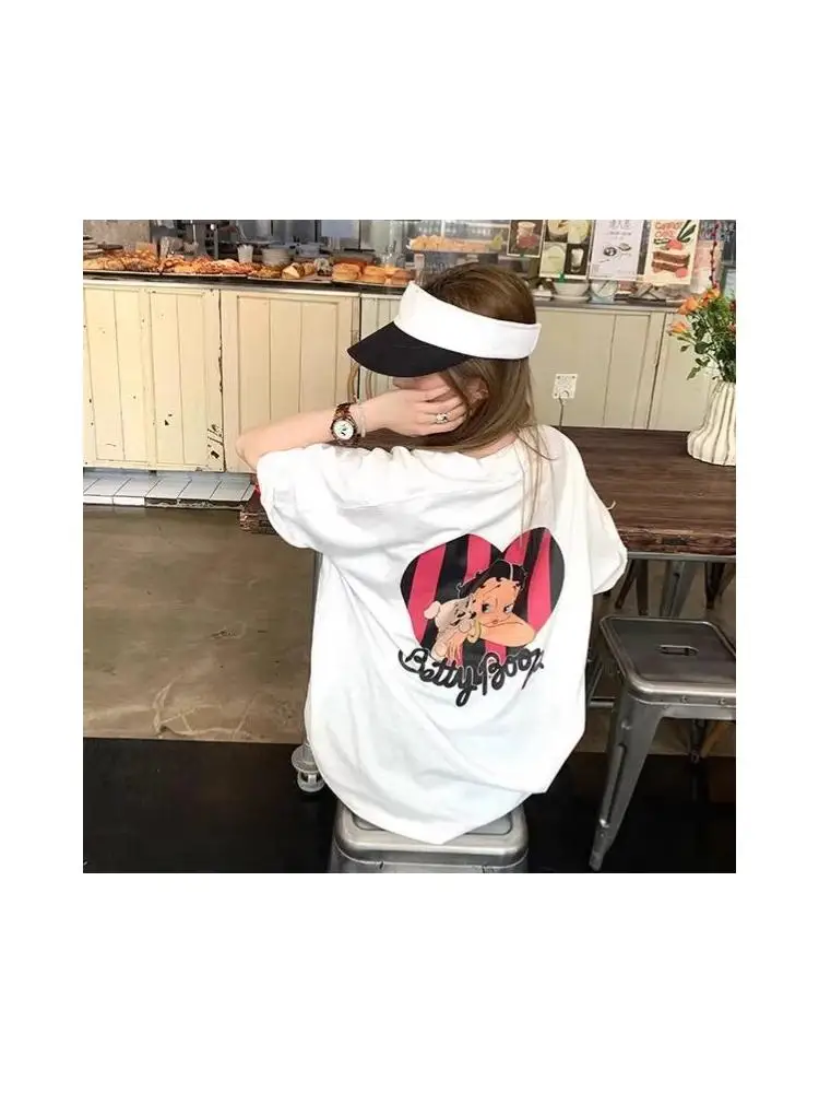 Spring Summer 2026 Loose Betty Print Short Sleeve T-Shirt Women's Fashion Brand Versatile Slim round Neck Top Cleanfit Style ...
Spring Summer 2026 Loose Betty Print Short Sleeve T-Shirt Women's Fashion Brand Versatile Slim round Neck Top Cleanfit Style ...