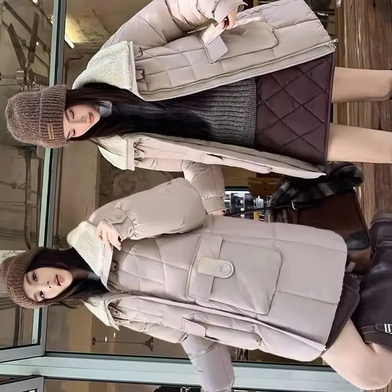 Down Cotton Jacket Women Winter Casual All-Match Loose Long Sleeve Thicken Warm Cotton-padded Parkas Female Overcoat Outerwear
Down Cotton Jacket Women Winter Casual All-Match Loose Long Sleeve Thicken Warm Cotton-padded Parkas Female Overcoat Outerwear