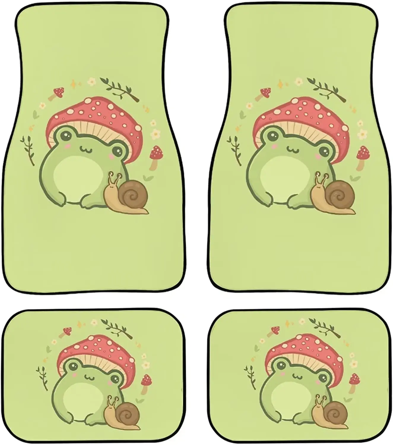 Mushroom Frog Car Floor Mats Full Set of 4 Pack Trunk Interior Accessories Front Rear Foot Mat Auto Drive SUV Carpet Mat
Mushroom Frog Car Floor Mats Full Set of 4 Pack Trunk Interior Accessories Front Rear Foot Mat Auto Drive SUV Carpet Mat