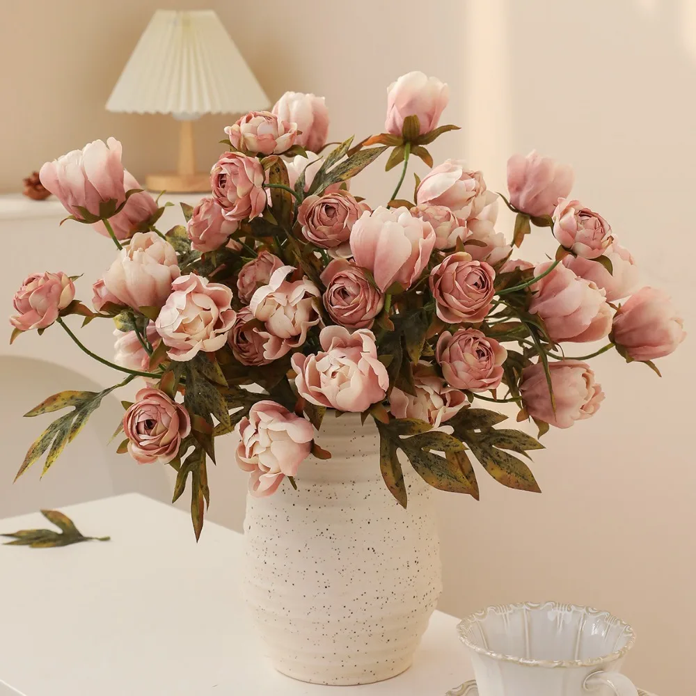 5-Piece Artificial Peony Bouquet With 4 Heads, Suitable for Home Decoration, Banquets, Weddings, and All Seasons.
5-Piece Artificial Peony Bouquet With 4 Heads, Suitable for Home Decoration, Banquets, Weddings, and All Seasons.