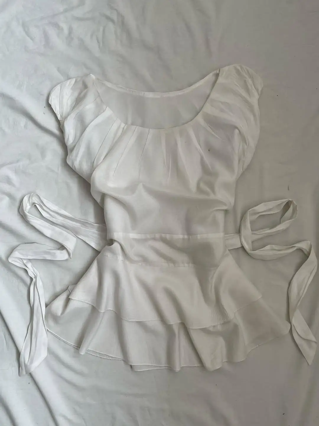 Original White round Neck Shirt Waist Inward Design Summer New Style Retro Feel Women's Cotton Blend Shirt Short Sleeve ...
Original White round Neck Shirt Waist Inward Design Summer New Style Retro Feel Women's Cotton Blend Shirt Short Sleeve ...