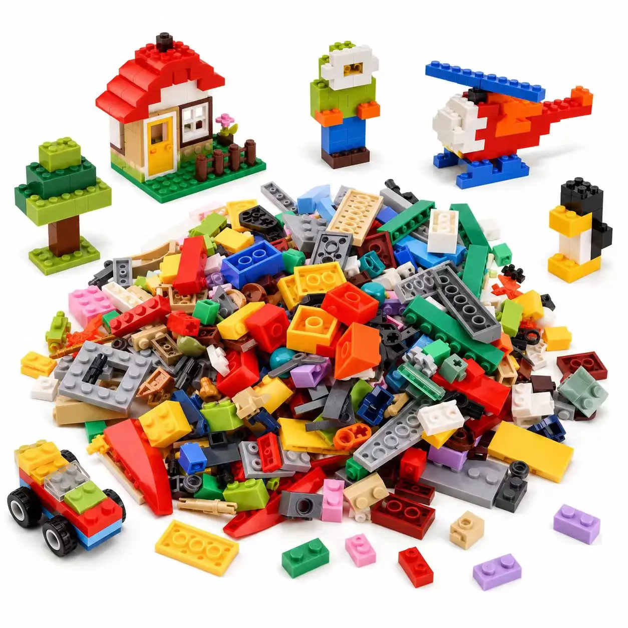 Random Bulk Building Blocks City Creative DIY Assembly Bricks Model Figures Variety Styles Educational Kids Toy Compatible Brand
Random Bulk Building Blocks City Creative DIY Assembly Bricks Model Figures Variety Styles Educational Kids Toy Compatible Brand