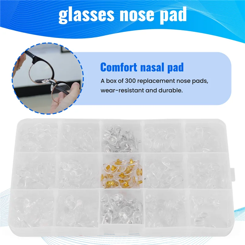 ABXF-Eyeglass And Sunglasses Repair Kit,Glasses Screws Kit And Nose Pads With 6 Pcs Screwdrivers And 3 Pcs Tools For Glasses
ABXF-Eyeglass And Sunglasses Repair Kit,Glasses Screws Kit And Nose Pads With 6 Pcs Screwdrivers And 3 Pcs Tools For Glasses