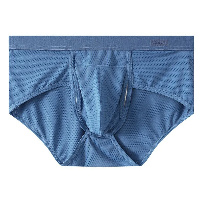 Large Size Men's Ice Silk Thin Briefs Sexy Quick Drying Breathable Underwear Male Solid Color Separation Scrotum Pouch Panties
Large Size Men's Ice Silk Thin Briefs Sexy Quick Drying Breathable Underwear Male Solid Color Separation Scrotum Pouch Panties