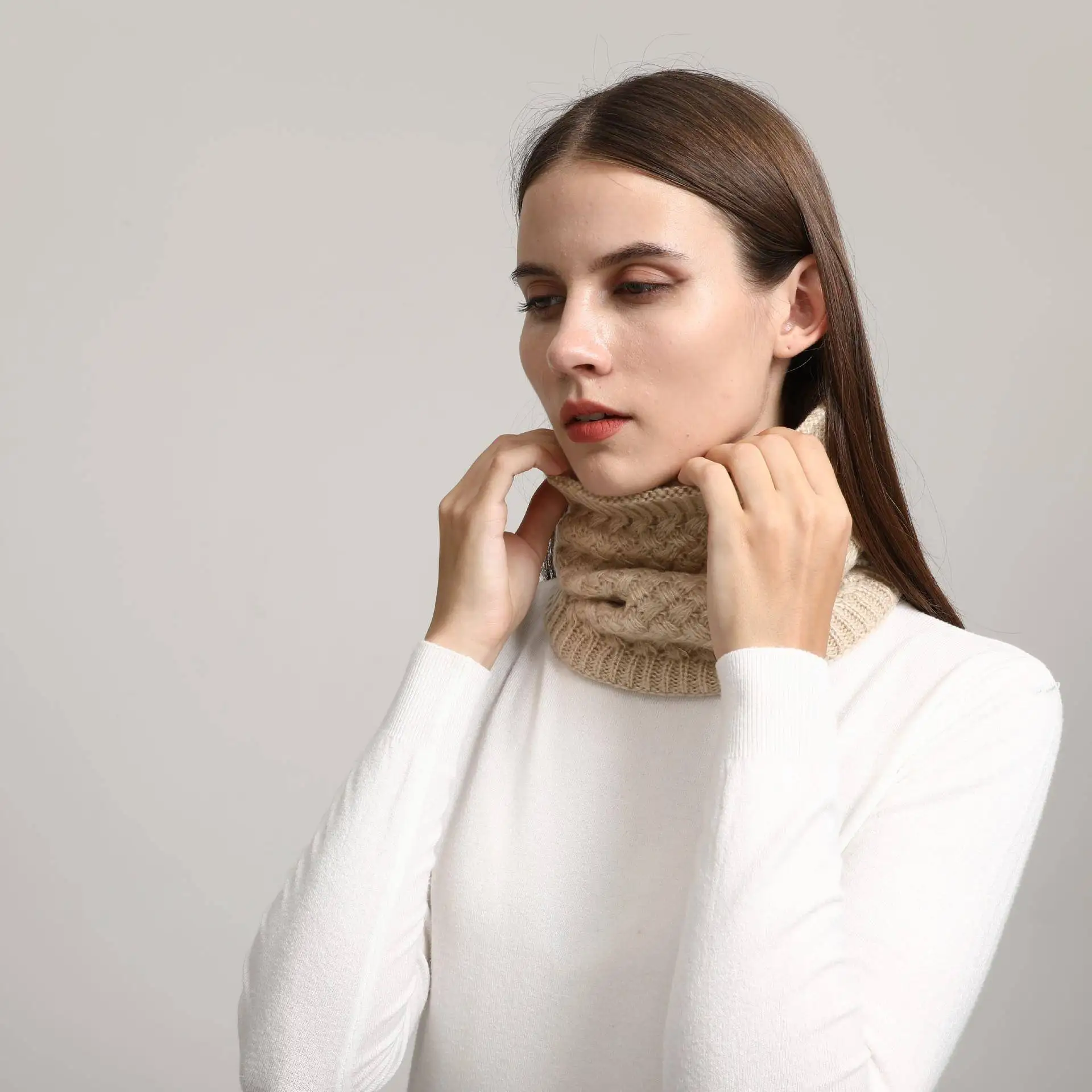 Thickened Fleece Neck Warmer Scarf Outdoor Windproof Cold Proof Knitted Warmth Neck Protection Pure Color Versatile Autumn Wi...
Thickened Fleece Neck Warmer Scarf Outdoor Windproof Cold Proof Knitted Warmth Neck Protection Pure Color Versatile Autumn Wi...