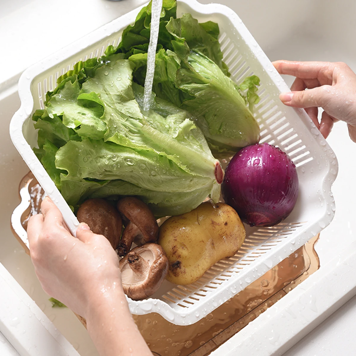 Dish Rack Storage Box PP Material Transparent Cover Drain Basket Kitchen Utensil ganizer Pink Drying Shelf Tableware Box
Dish Rack Storage Box PP Material Transparent Cover Drain Basket Kitchen Utensil ganizer Pink Drying Shelf Tableware Box