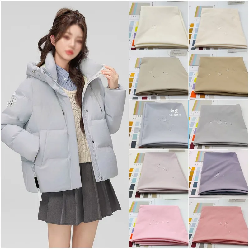 Thin Waterproof Down Jacket Fabric By The Meter for Outdoor Clothing Jacket Coat Pants Suits Diy Sewing Cloth Soft Sky Blue Red
Thin Waterproof Down Jacket Fabric By The Meter for Outdoor Clothing Jacket Coat Pants Suits Diy Sewing Cloth Soft Sky Blue Red
