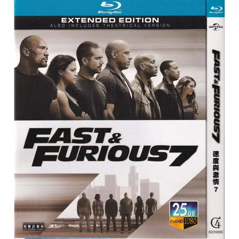 Blu-ray Action Movies Fast and Furious 7 Jason Statham Vin Diesel 1BD Disc Not DVD
Blu-ray Action Movies Fast and Furious 7 Jason Statham Vin Diesel 1BD Disc Not DVD