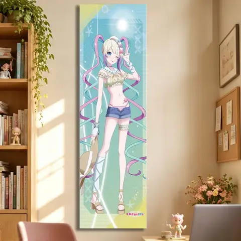 Kangel Needy Girl Uzun Goblen Supreme Idol Kawaii Sevimli Anime Kız Duvar Dekorasyonu Otaku Yatak Odası Ev Kapı Perdesi