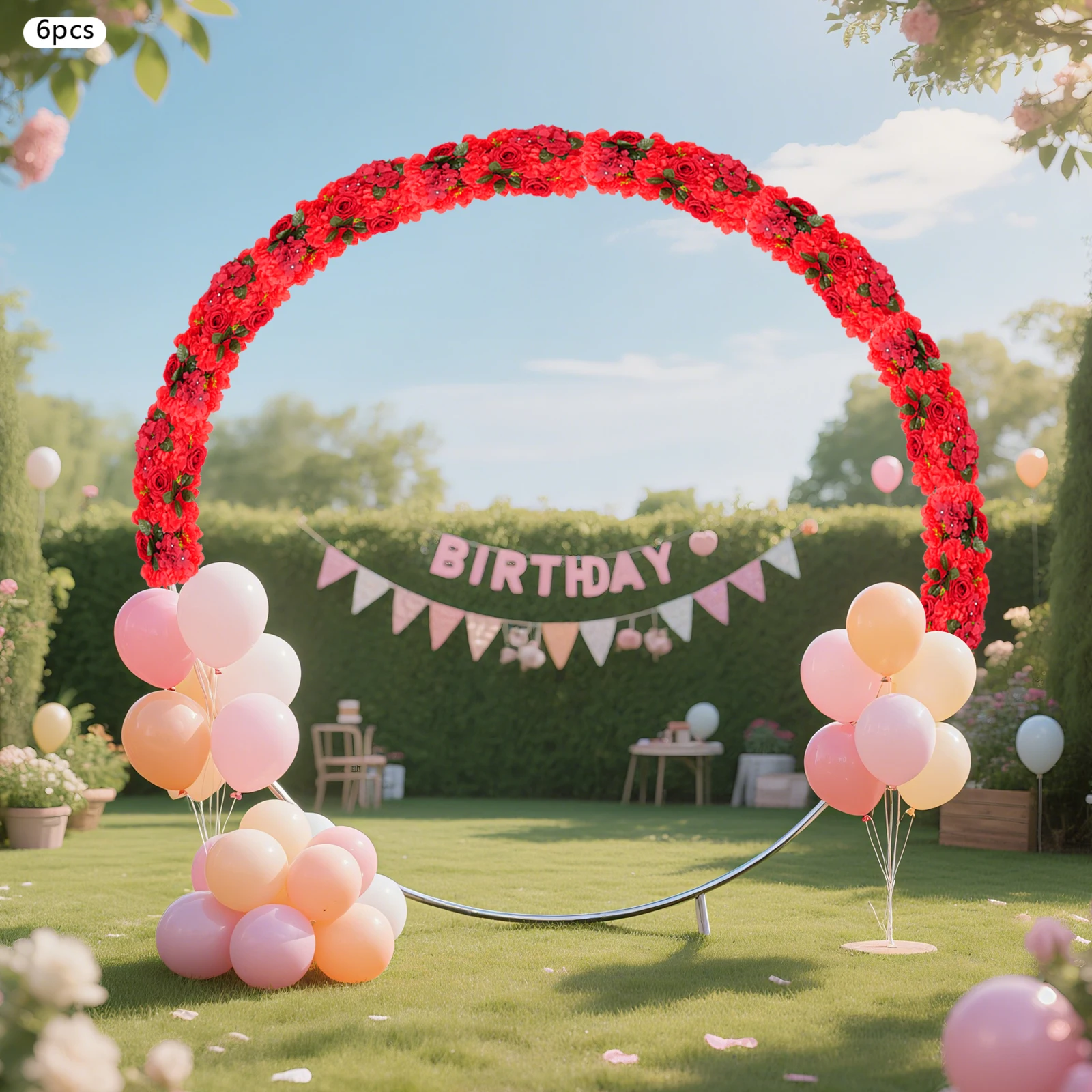 6Pcs Red Artificial Flower Wall Panels, 15.75x23.62in Faux Floral Backdrop Mat, Realistic Blossom Wall Decor for Wedding Party
6Pcs Red Artificial Flower Wall Panels, 15.75x23.62in Faux Floral Backdrop Mat, Realistic Blossom Wall Decor for Wedding Party