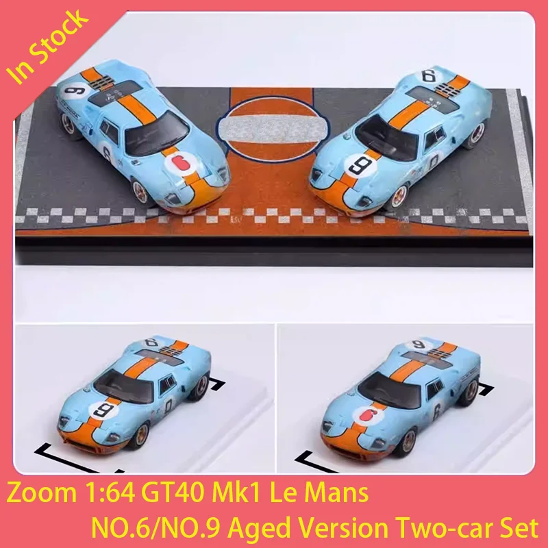 Zoom 1:64 GT40 Mk1 Le Mans NO.6/NO.9 Aged Version Two-car Set Alloy Car Model Classics Adult Souvenir Gift Static Display
Zoom 1:64 GT40 Mk1 Le Mans NO.6/NO.9 Aged Version Two-car Set Alloy Car Model Classics Adult Souvenir Gift Static Display