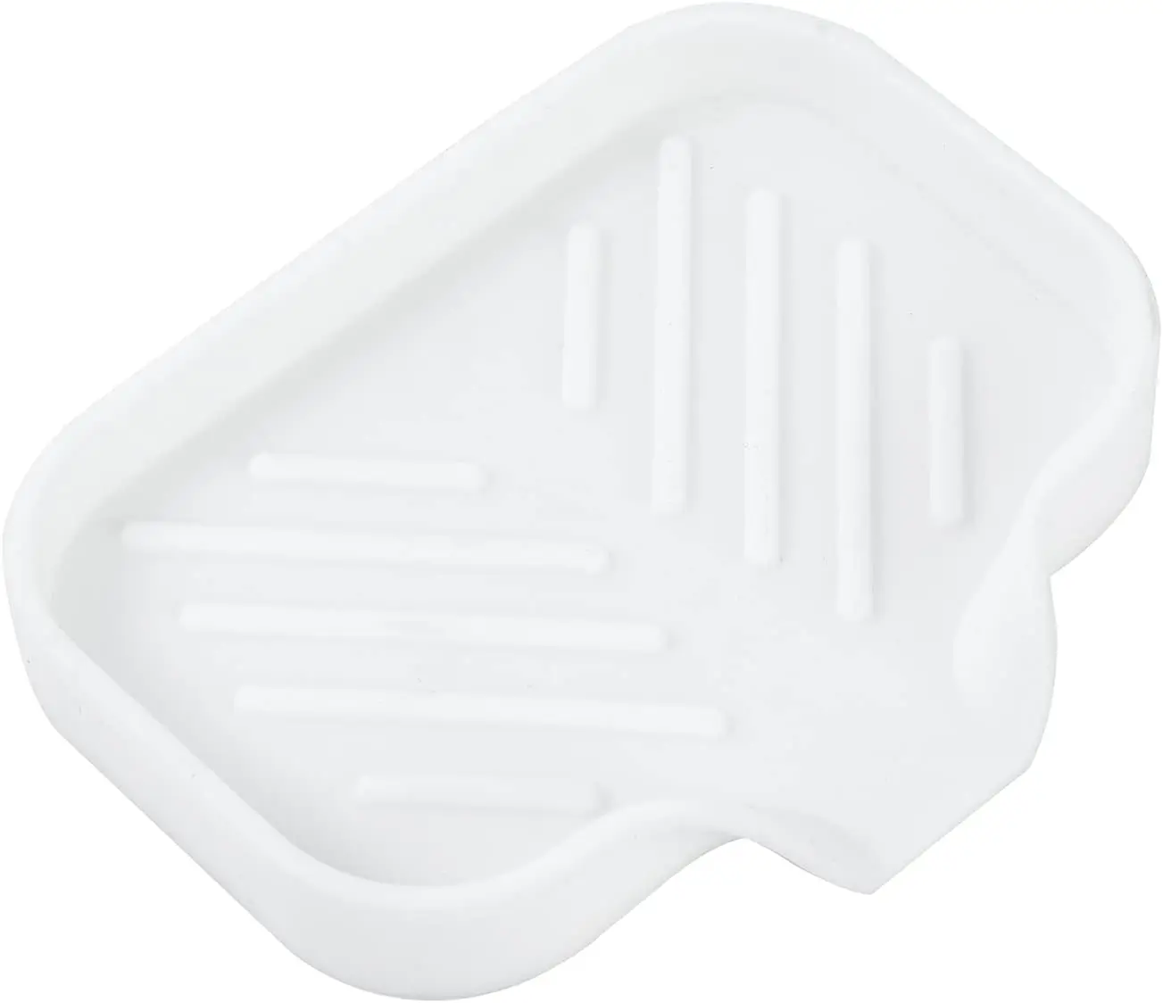 Silicone Soap Dish with Drain Spout for Bathroom & Kitchen Sink Organizer, Sponge Holder, Tray for Dispenser, Scrubber, Bottle, Cup - White 4.9"x3.2"
Silicone Soap Dish with Drain Spout for Bathroom & Kitchen Sink Organizer, Sponge Holder, Tray for Dispenser, Scrubber, Bottle, Cup - White 4.9"x3.2"