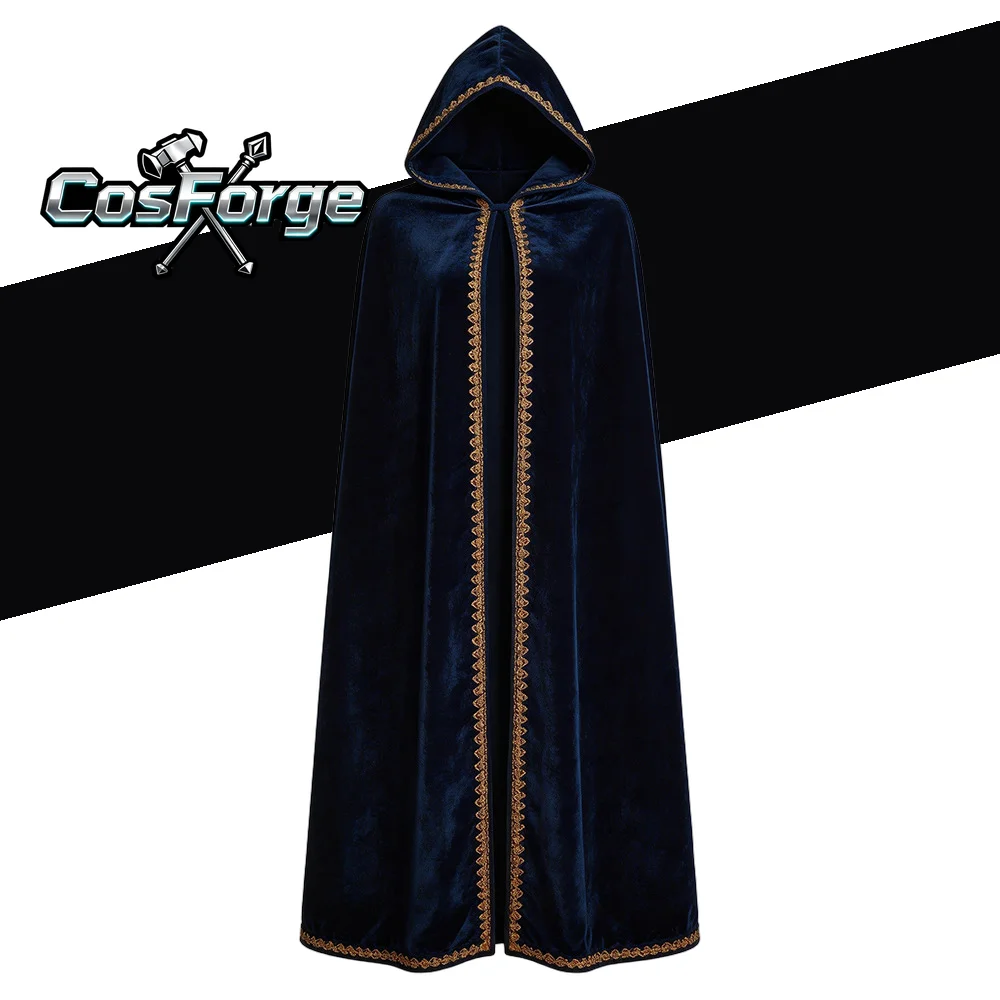 Adult Halloween Medieval Cape Cloak - Velvet Hooded Vampire Wizard Monk Witch Priest Costume
Adult Halloween Medieval Cape Cloak - Velvet Hooded Vampire Wizard Monk Witch Priest Costume
