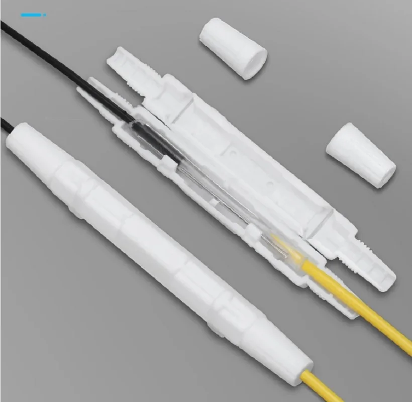Drop Cable Protection Box Optical Fiber Protection Box Small Round Tube Heat Shrink Tubing to Protect Fiber Splice Tray
Drop Cable Protection Box Optical Fiber Protection Box Small Round Tube Heat Shrink Tubing to Protect Fiber Splice Tray