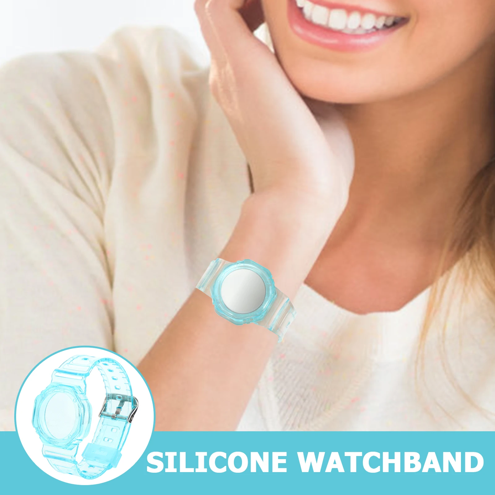 Case Watch Bands Silicone Straps Sky Blue Child Replacement Strap Flexible Comfortable Watch 
Case Watch Bands Silicone Straps Sky Blue Child Replacement Strap Flexible Comfortable Watch