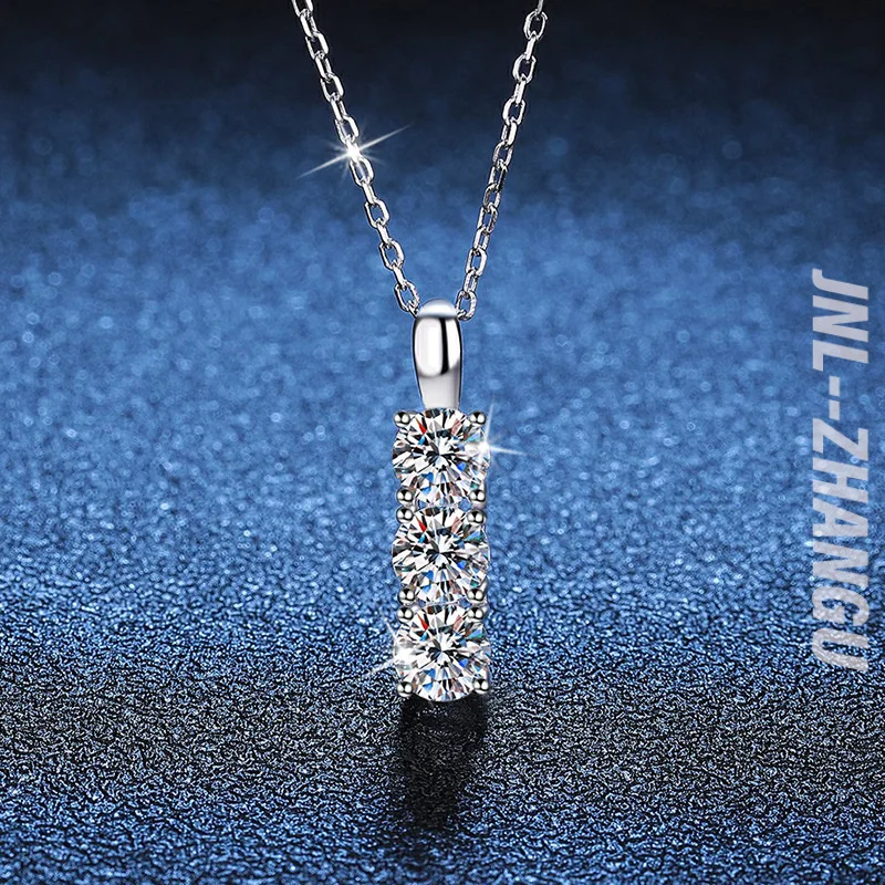 s925Sterling Silver Pendant Moissanite Necklace for Women Three Lives Stone Simple and Stylish1.5Carat Moissanite Necklace
s925Sterling Silver Pendant Moissanite Necklace for Women Three Lives Stone Simple and Stylish1.5Carat Moissanite Necklace