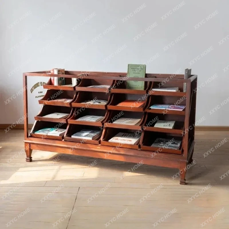 Q retro solid wood multi-grid display cabinet, clothing store Nakajima cabinet
Q retro solid wood multi-grid display cabinet, clothing store Nakajima cabinet