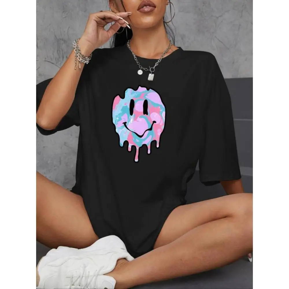 Melting Smiley Face T-shirt Psychedelic Y2K Graphic Tee for Women Men Unisex Streetwear Aesthetic Top
Melting Smiley Face T-shirt Psychedelic Y2K Graphic Tee for Women Men Unisex Streetwear Aesthetic Top