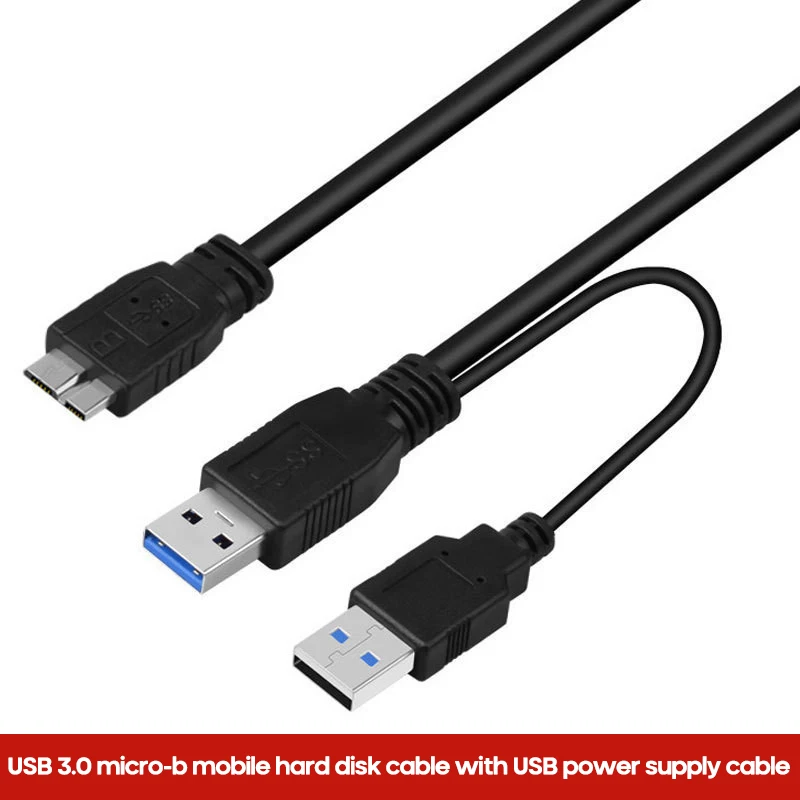 B44C USB3.0 Micro-B Кабель для мобильного жесткого диска Двойная головка USB-кабель питания для передачи данных
B44C USB3.0 Micro-B Кабель для мобильного жесткого диска Двойная головка USB-кабель питания для передачи данных