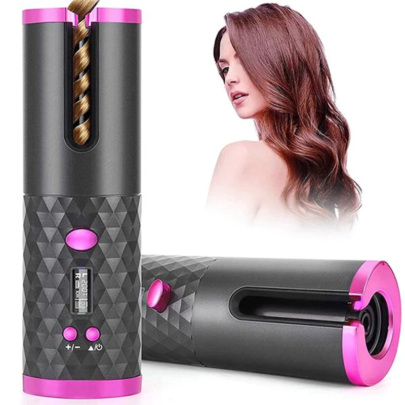 USB Auto Rotate Ceramic Hair Curler Portable Auto Curler LED Display Temperature Professional Curler
USB Auto Rotate Ceramic Hair Curler Portable Auto Curler LED Display Temperature Professional Curler