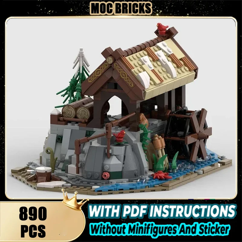 Medieval Castle Model Moc Building Blocks Viking Sawmill Model Technology Brick DIY Assembly Construction Toy Holiday Gifts
Medieval Castle Model Moc Building Blocks Viking Sawmill Model Technology Brick DIY Assembly Construction Toy Holiday Gifts