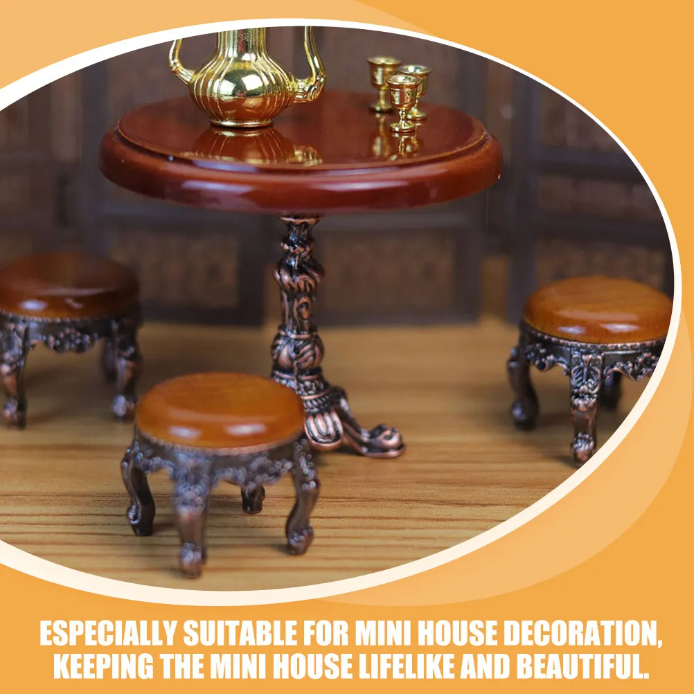 Набор: миниатюрный круглый деревянный обеденный стол и стулья, прикроватный столик, аксессуары для кукольного домика, мебель для кукольного домика
Набор: миниатюрный круглый деревянный обеденный стол и стулья, прикроватный столик, аксессуары для кукольного домика, мебель для кукольного домика