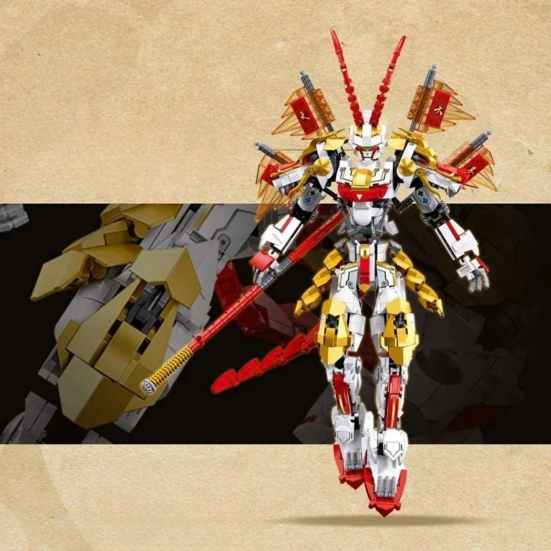 Wukong Building Blocks Monkey Mecha Great Sage Equal To Heaven Figure Joint Movable Action Model Bricks Kids DIY Toys Gifts
Wukong Building Blocks Monkey Mecha Great Sage Equal To Heaven Figure Joint Movable Action Model Bricks Kids DIY Toys Gifts