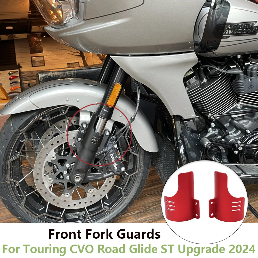 2024 Motorcycle Front Fork Guards Dust Protection Lower Fork Leg Deflector Shield For Harley Touring CVO Road Glide ST Upgrade
2024 Motorcycle Front Fork Guards Dust Protection Lower Fork Leg Deflector Shield For Harley Touring CVO Road Glide ST Upgrade