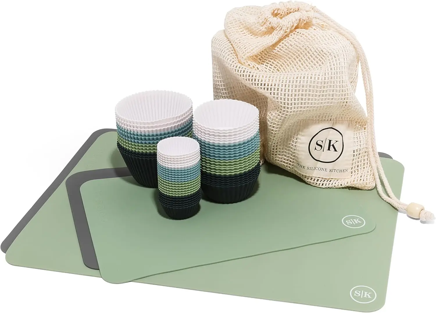 Silicone Baking Set with 60 Cups & 4 Mats, Heat-Resistant, Non-Toxic, Dishwasher Safe
Silicone Baking Set with 60 Cups & 4 Mats, Heat-Resistant, Non-Toxic, Dishwasher Safe