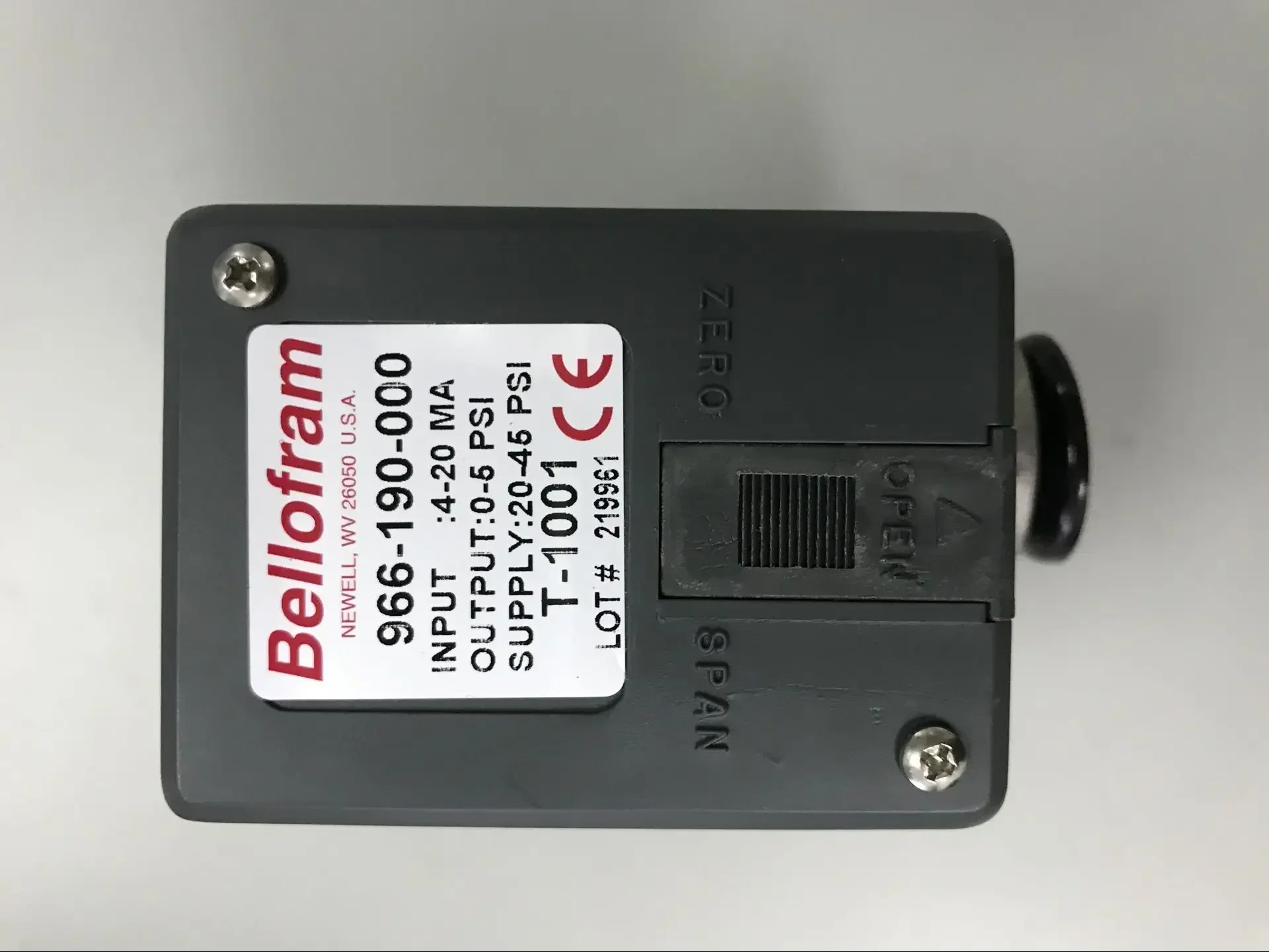 Brand new genuine original US electrical proportional valve 966-190-000
Brand new genuine original US electrical proportional valve 966-190-000