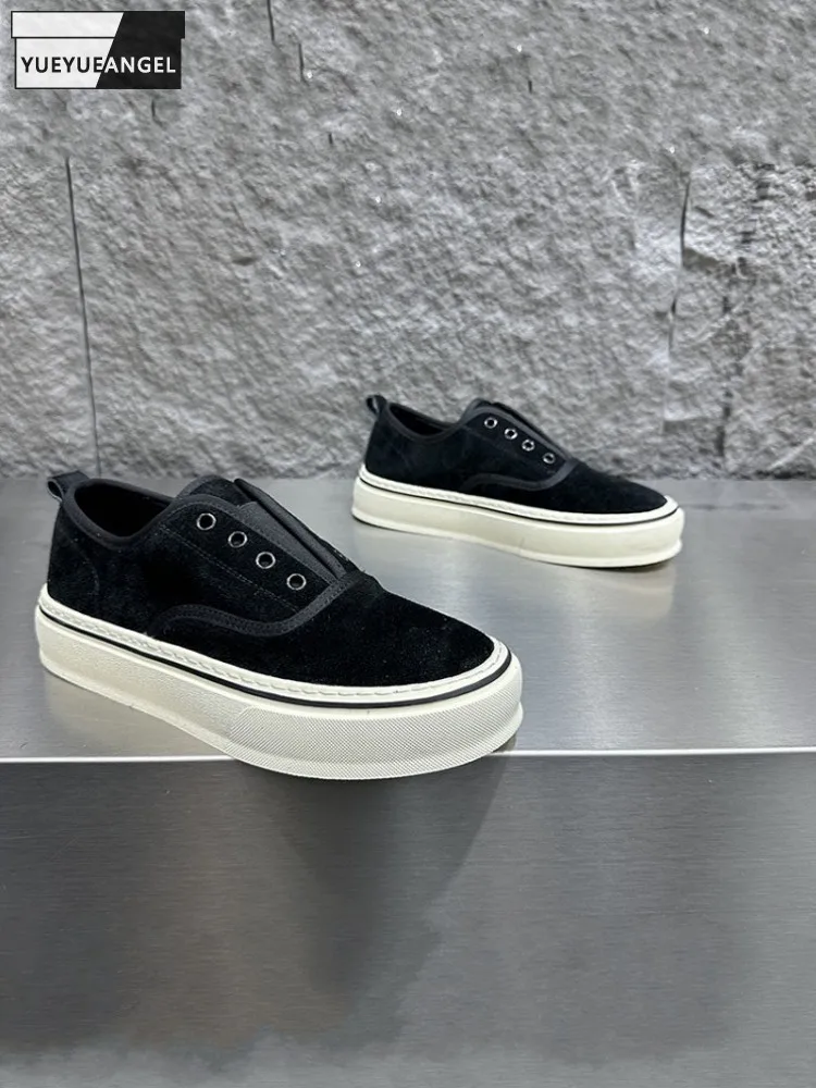 Casual Mens Spring Autumn Suede Breathable Comfortable Slip On Round Toe Thick Platform Leather Work Shoes Skateboard Footwear
Casual Mens Spring Autumn Suede Breathable Comfortable Slip On Round Toe Thick Platform Leather Work Shoes Skateboard Footwear
