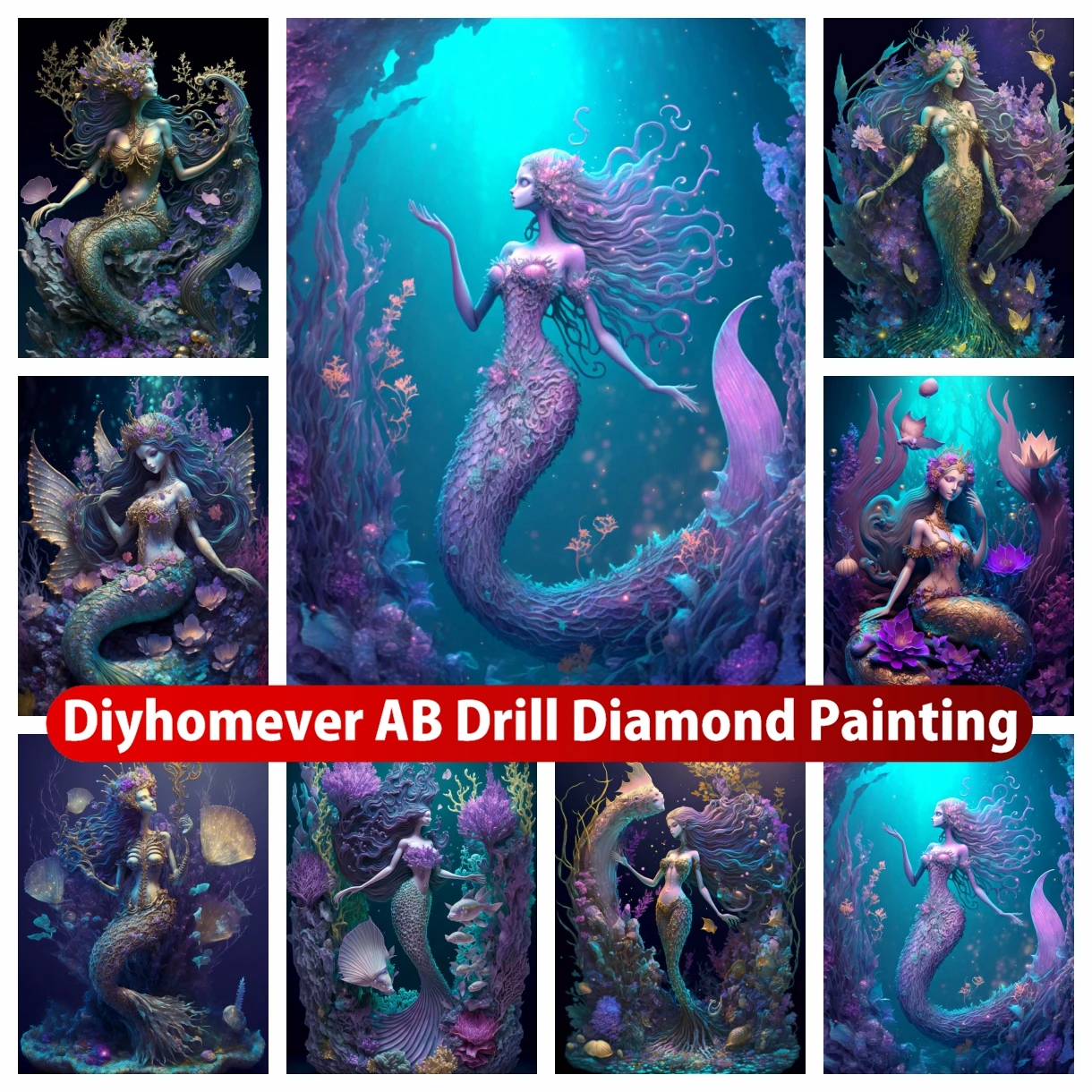 Mermaid 5D AB Diamond Painting Embroidery Fish Woman Cross Stitch Mosaic Pictures Handmade Home Decor Gift 2023 New Collection
Mermaid 5D AB Diamond Painting Embroidery Fish Woman Cross Stitch Mosaic Pictures Handmade Home Decor Gift 2023 New Collection