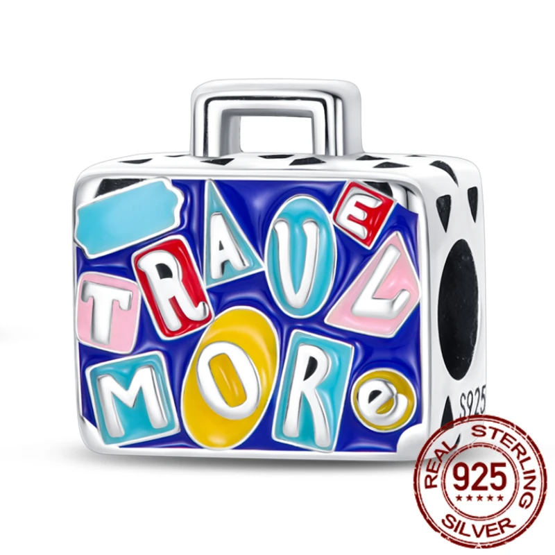 Real 100% 925 Sterling Silver Traveling Bag Sweet Girl Bag Charms Beads Fit For Original Pandora Bracelet Diy Jewelry Making
Real 100% 925 Sterling Silver Traveling Bag Sweet Girl Bag Charms Beads Fit For Original Pandora Bracelet Diy Jewelry Making