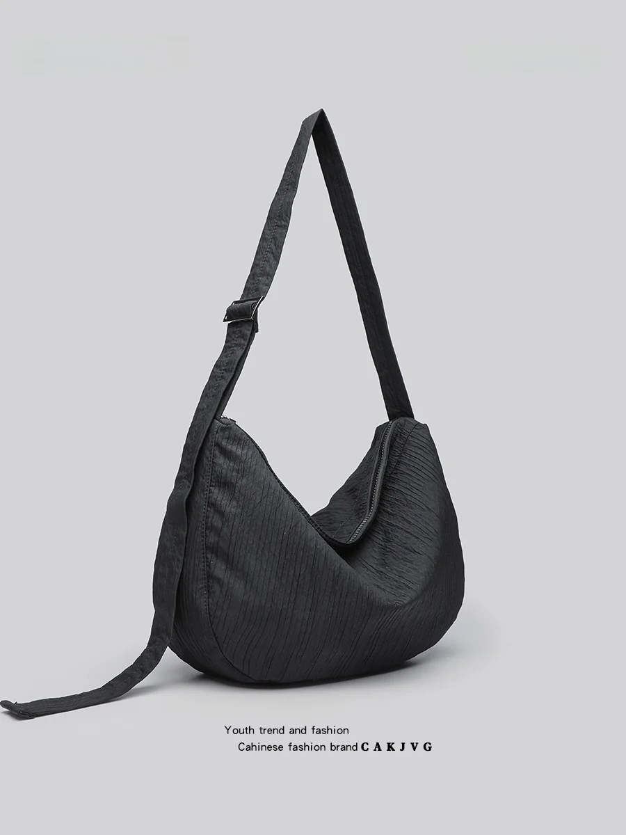 CAKJVG Korean Sle Lazy Casual Canvas Bag Women's Textured Folded Dumpling Bag Large Capaci Single oulder Slant Bag
CAKJVG Korean Sle Lazy Casual Canvas Bag Women's Textured Folded Dumpling Bag Large Capaci Single oulder Slant Bag