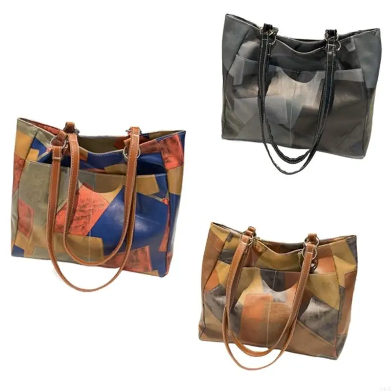 E8FB Stylish Casual Handbag Large Capacity PU Shoulder Bag Shopping Bags Casual Outoor Satchel For Beach And Everyday Use
E8FB Stylish Casual Handbag Large Capacity PU Shoulder Bag Shopping Bags Casual Outoor Satchel For Beach And Everyday Use