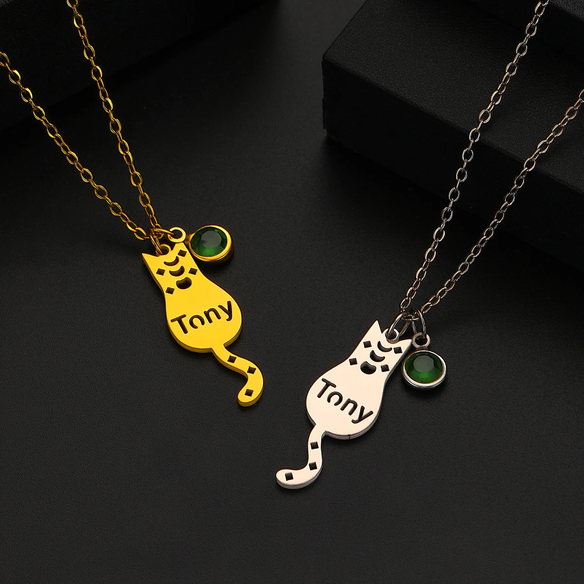 Todorova Personalized Customized Name Fashionable Cat Pendant Stainless Steel Necklace Lovely Pet Lover Jewelry Gifts
Todorova Personalized Customized Name Fashionable Cat Pendant Stainless Steel Necklace Lovely Pet Lover Jewelry Gifts