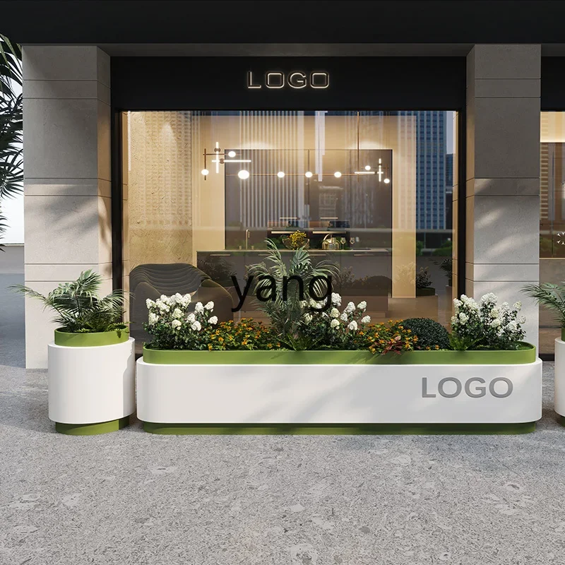 LTT outdoor galvanized sheet flower box combination courtyard outer pendulum fence flower bed
LTT outdoor galvanized sheet flower box combination courtyard outer pendulum fence flower bed