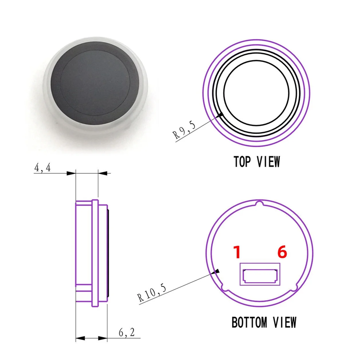 T27C R558 Conductor Fingerprint Module Smart Device Fingerprint Identification Module R558 Conductor Fingerprint Sensor
T27C R558 Conductor Fingerprint Module Smart Device Fingerprint Identification Module R558 Conductor Fingerprint Sensor