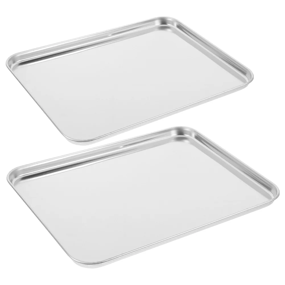 2pcs Stainless Steel Rectangular Steaming Tray Flat Bottom Bbq Plate For Grilled Meat Fruit Salad Serving Korean Pan Party Food
2pcs Stainless Steel Rectangular Steaming Tray Flat Bottom Bbq Plate For Grilled Meat Fruit Salad Serving Korean Pan Party Food