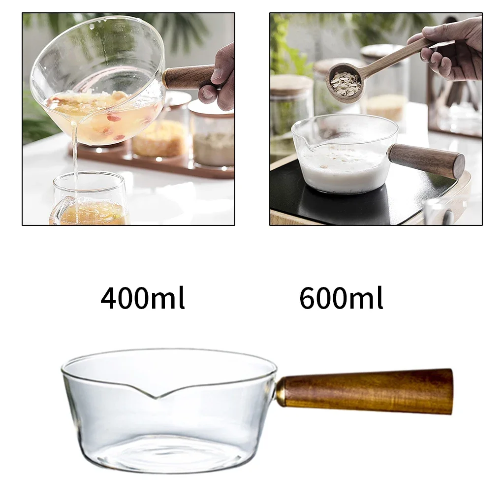 Multi-functional Glass Sauce Pan Non-stick Milk Pan Butter Warmer Pot Wood Handle Stovetop Pot for Soup Milk Baby Food Make Tea
Multi-functional Glass Sauce Pan Non-stick Milk Pan Butter Warmer Pot Wood Handle Stovetop Pot for Soup Milk Baby Food Make Tea