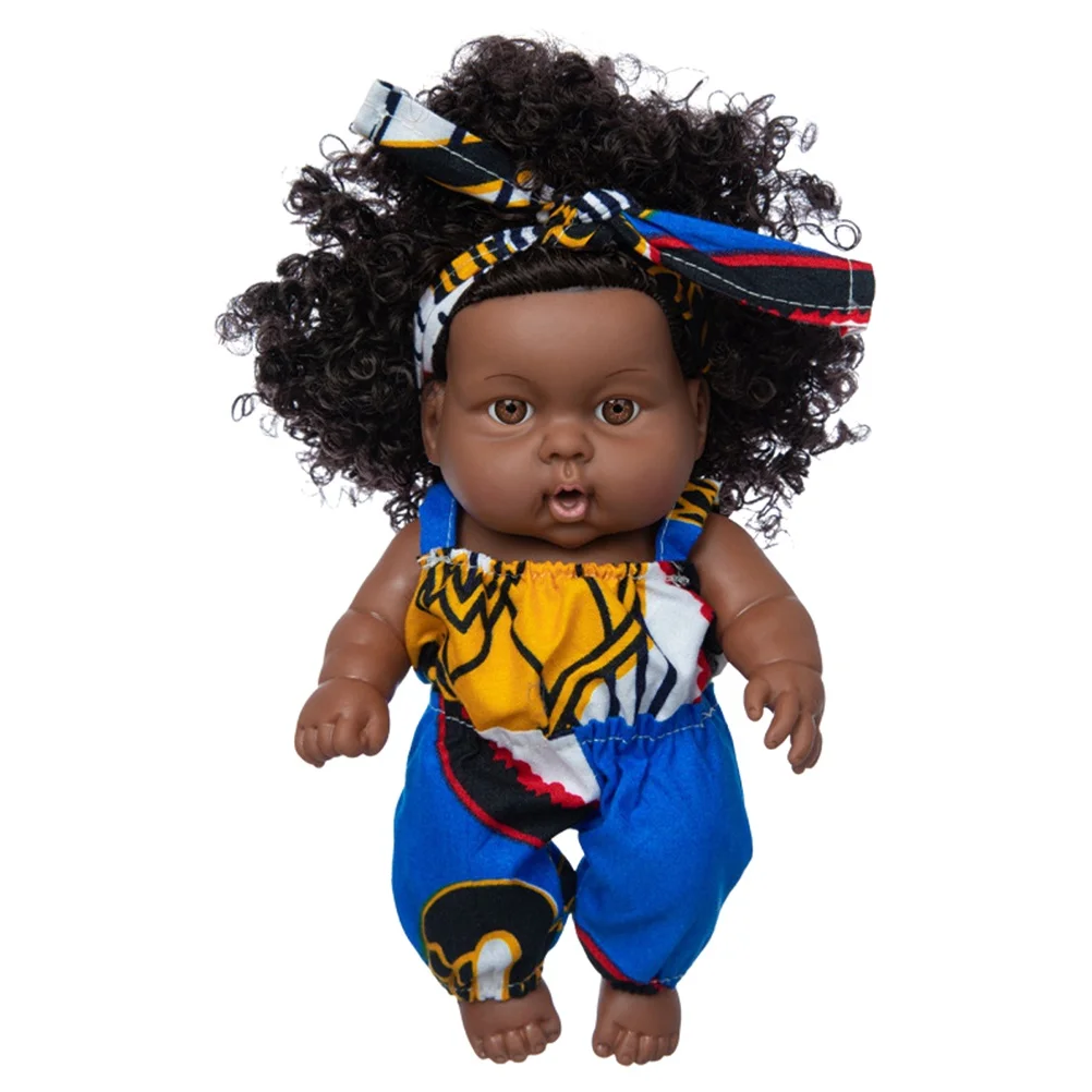 8 inch Black Dolls African Girl Dolls Lifelike Baby Play Doll for Kids Birthday Gift
8 inch Black Dolls African Girl Dolls Lifelike Baby Play Doll for Kids Birthday Gift