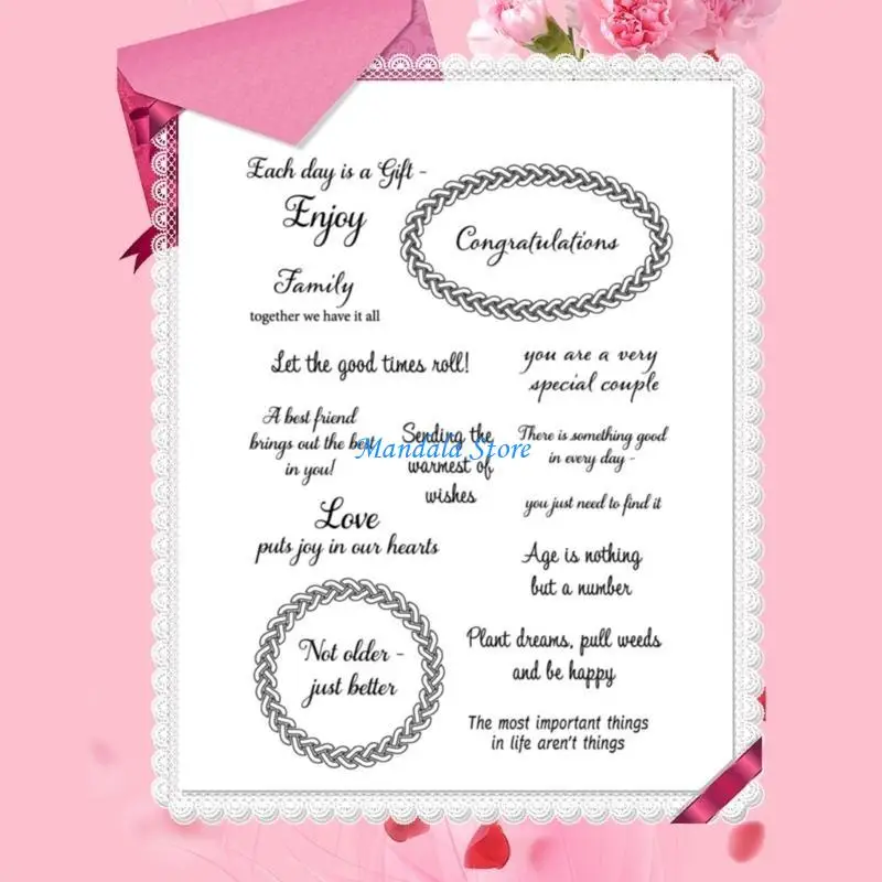 U2JC Transparent Seal Stamp Congratulations Clear Stamp for Card Making Decoration
U2JC Transparent Seal Stamp Congratulations Clear Stamp for Card Making Decoration